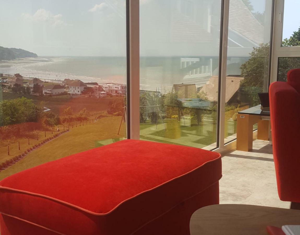 Le Tableau Apartment Pourville sur Mer Bagian luar foto